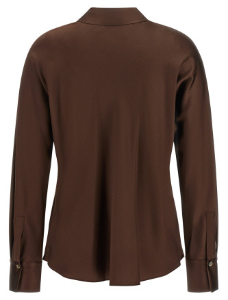 Блузка VINCE Brown silk blouse (V055413024222ESP) #