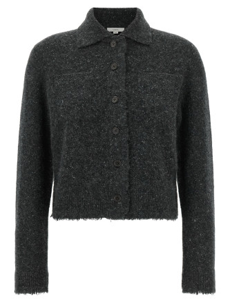 Кардиган VINCE Grey Donegal finish cardigan