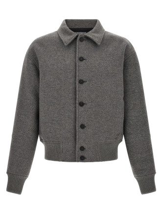 Grey 'Le Bomber Feltro' bomber jacket