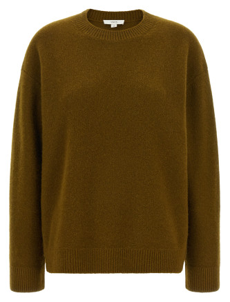 Свитер VINCE Green round-neck cashmere sweater