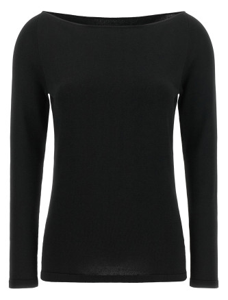 Күнделікті жейде ELIE SAAB Black wool off-the-shoulder top
