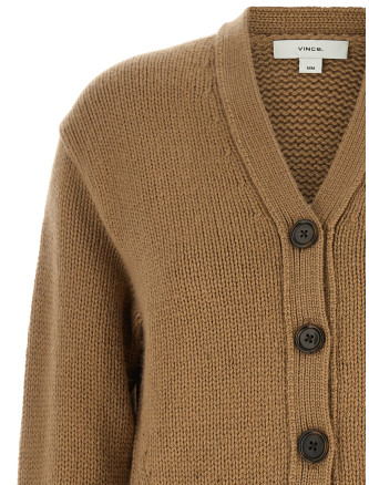 Кардиган VINCE V-neck cashmere cardigan (V215579964231CAM) #
