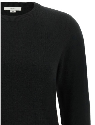 Свитер VINCE Black cashmere crew neck sweater (V217379966001BLK) #