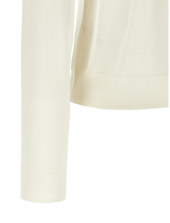 Свитер VINCE White silk and cashmere turtleneck sweater (V216479946101OWH) #
