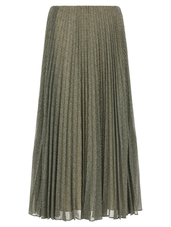 Юбка VINCE Green houndstooth pleated skirt (V219631156459BLS) #1