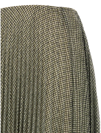 Юбка VINCE Green houndstooth pleated skirt (V219631156459BLS) #