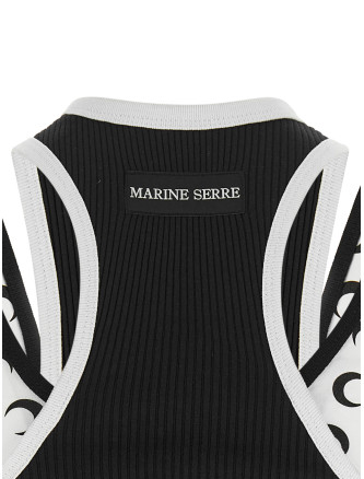 Повседневный топ MARINE SERRE 'Moon Logo Jersey' (WTT040ACJER0125BK99) #