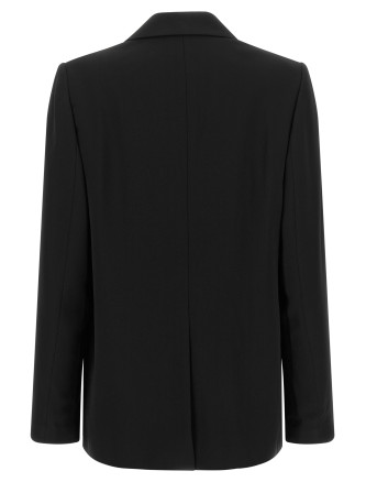 Жакет VINCE Double-breasted black crêpe blazer (V938991488001BLK) #
