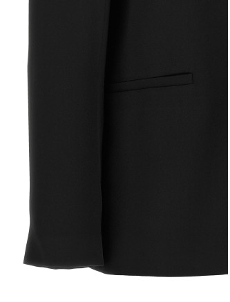 Жакет VINCE Double-breasted black crêpe blazer (V938991488001BLK) #