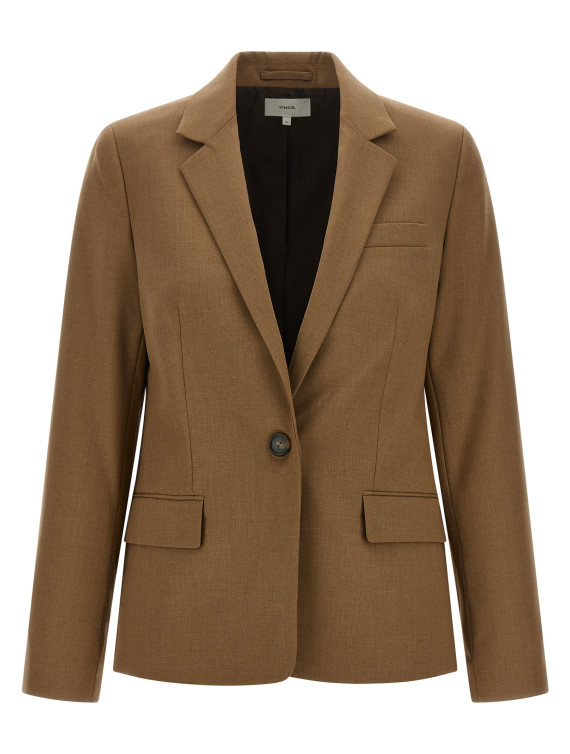Жакет VINCE Brown wool single-breasted blazer (V220891694200CYN) #1