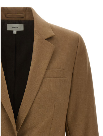 Жакет VINCE Brown wool single-breasted blazer (V220891694200CYN) #