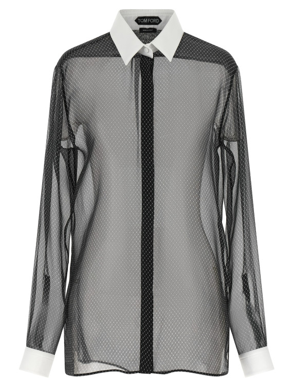Рубашка TOM FORD Lozenge chiffon shirt (CA3356FAP267NWG) #1