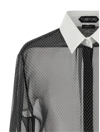 Рубашка TOM FORD Lozenge chiffon shirt (CA3356FAP267NWG) #