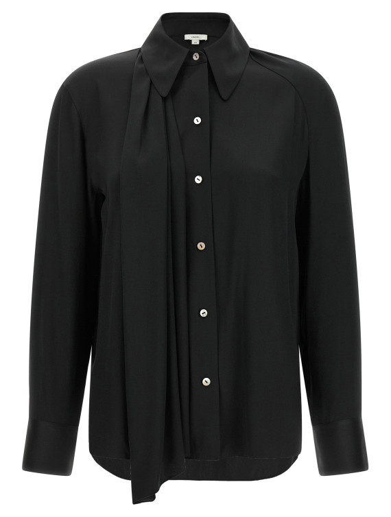 Рубашка VINCE 'Scarf-Tie' (V207013277001BLK) #1