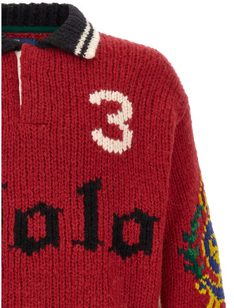 Свитер POLO RALPH LAUREN Red polo collar sweater (710B28791001) #