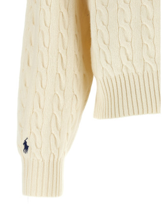 Кардиган POLO RALPH LAUREN White braid wool and cashmere cardigan (211B17757005) #