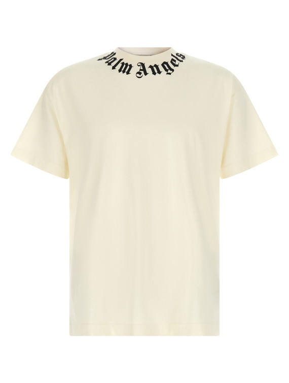 Футболка PALM ANGELS 'Neck Logo Regular' (PAMAA001JR0010310) #1