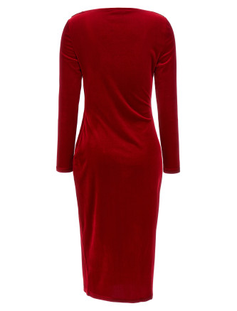 Платье миди LAUREN RALPH LAUREN Red velvet sheath dress (200B27415002) #
