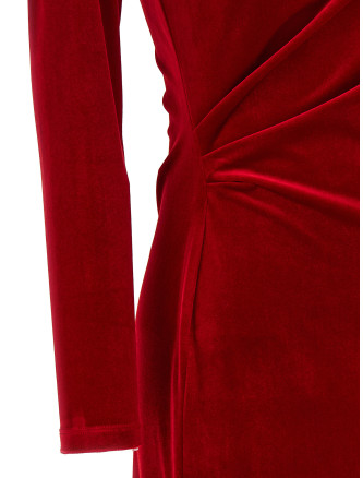 Платье миди LAUREN RALPH LAUREN Red velvet sheath dress (200B27415002) #